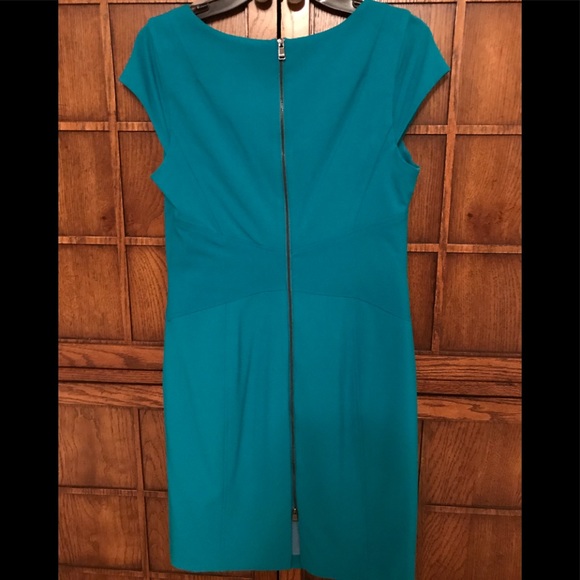 EUC ANDREW MARC TURQUOISE. DRESS SIZE 6 - Picture 3 of 5